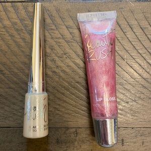 Victoria’s Secret sparkling shadow and lip gloss.